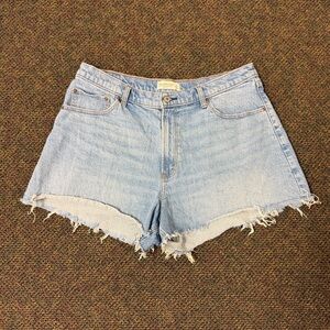 Vintage Abercrombie 90s Cutoff Jean Shorts High Rise 33